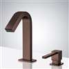 Fontana Commercial Light Oil Rubbed Bronze Touch Less Automatic Sensor Faucet & Manual Soap Dispenser